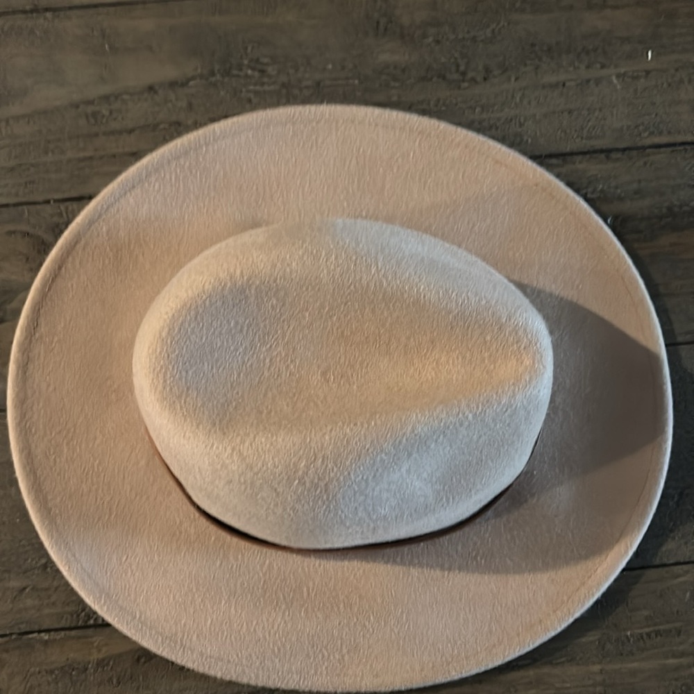 Free People 100% Wool Hat OS Beige - Picture 4 of 9